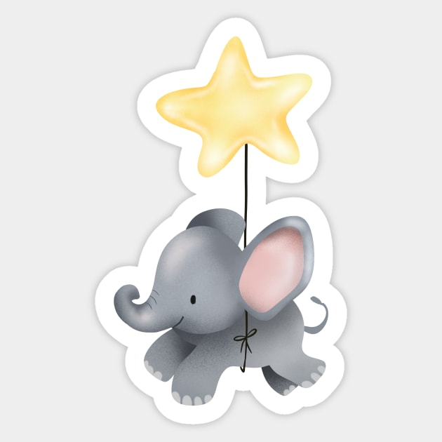 cute elephant Sticker by Rebel Merch